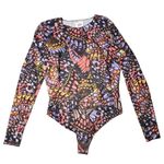 YITTY  Mesh Me Smoothing Long Sleeve Thong Bodysuit Size: L Photo 0