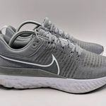 Nike  React Infinity Flyknit 2 Running Shoes Gray Sneakers Women's 10 Photo 2