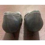 Nine West Vintage Y2K Leather Buckle Kitten Heels Gray Square Toe Pumps 8.5 M Photo 4