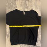 MM Couture Women’s Black MM Ruffle Blouse Photo 5