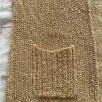 margaret o'leary Margaret O’Leary gold tan knit shirt sleeve cardigan with pockets, size L boho Photo 8
