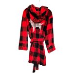 PINK - Victoria's Secret Pink‎ Victoria's Secret Buffalo Check Hoody Robe Photo 3