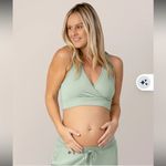Kindred Bravely French Terry Racerback Nursing & Sleep Bra Large Busty Green Photo 1