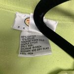 Talbots Vintage Pale Lime Green Sweater Polo Zip Sz Medium Photo 4