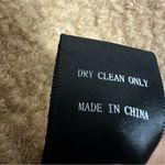 Lush Clothing Lush Wool Blend Fully Lined Tan Open Front Tie Belted Waist Coat Womens Small Photo 12