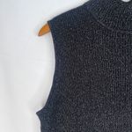 212 Collection Black Metallic Sparkle Sleeveless Sweater Tank Size XL Photo 3