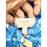 WAYF NWT  Angelina Floral Surplice V-Neck Maxi Wrap Gown Ocean Blue Womens Size S Photo 5