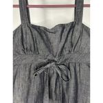 Guess  Jeans Women's Size Large Dark Denim Sleeveless A-Line Summer Dress Pockets Photo 4