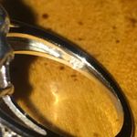 Natural Multicolor Sapphire Sterling Silver Cocktail Ring Size 6 Red Photo 4