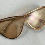Oversize rimless nude clear cat eye sunglasses Photo 2