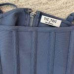 Tic Toc Blue Corset Top Photo 2