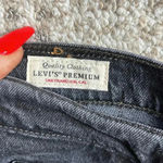 Levi Strauss‎ Ribcage Straight Ankle Jeans Black Women's Size 28 Premium Denim Photo 5