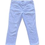 7 For All Mankind Skinny Jeans Womens Sz 6 White Cropped Easy Fit Photo 0