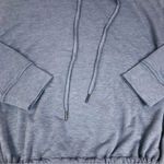 Wildfox  Hooded Pullover Drawstring Waist Open Back Gray Blue‎ Size Medium New Photo 5
