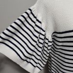Vineyard Vines navy & white striped bell sleeve silk blend sweater size xs Photo 1