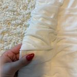 Forever 21  Rhinestone Elegant White Ruched Dress Photo 3