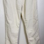 Reformation Cynthia Button Fly High Rise Corduroy Pants Womens 25 Ivory Bone 28" Photo 4
