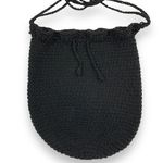 Gap Knit Black Crossbody Bucket Bag Photo 2