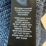 Lafayette 148 New York Vest Blue Marled Long Line Hemp Cardigan Photo 4