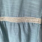 Aratta Silent Journey Embroidered Beaded Sage Green Blouse Top size medium Photo 6