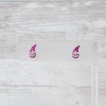 Metallic Pink with Clear Accents Stud Earrings Photo 0