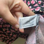 Sandy Liang Target Floral Hoodie Sweatshirt Ruffle Trim Pink Black Womens Photo 5