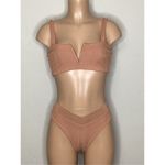 l*space New. L* tan ribbed bikini. DD-top/M-bottom. Retails $198 Photo 2