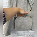 J.Crew  School Boy Womens Notch Lapel Wool Herringbone Gray Blazer size 0 Photo 12