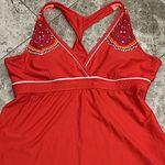 Athleta Cozumel Twist Back Tankini Top & Cozumel Scrunch Swim Shorts L/XL Photo 3