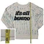 Zoe & Liv "it's all bueno" Raglan Sweatshirt - White - XL Photo 3