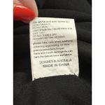 Elliatt  Revolve Artemis Asymmetric Ruffle Black Midi Cocktail Dress Scuba Medium Photo 4