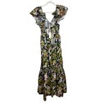 Anthropologie  Moon River V-Neck Shirred Midi Dress NWT Sz. M Photo 6