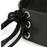 Rendor and Steel NWB  Leather Lace-Up Corset Choker Photo 3