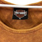 Harley Davidson Motorcycles Cotton Mother Road Tank Top Orange Stone Washed XL Photo 11