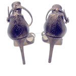 ZARA Sandals Gold Snakeskin Photo 6