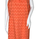 Tommy Hilfiger Dress Womens 18 Orange Sheath Dress Chevron Party Office Preppy Photo 0