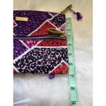 Vera Bradley Floral Patchwork Wristlet Bag Pouch Cosmetic Purple Orange Multi Photo 6