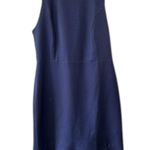 J.Crew Navy Blue & White Polka Dot Flounce Hem Dress Women's Sz 10 New Photo 0