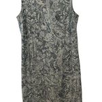 Dress Barn Vintage 90s Green Hippie Eclectic Tie Dye Paisley Floral Midi Dress Photo 0