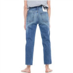 Sandrine Rose • Free People Indigo Wash Button Fly Straight Fit Jeans Blue Size 25 Photo 2