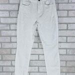 7 For All Mankind Jen7 by NWT White Floral Jacquard Skinny Ankle Jeans Size 2 Photo 3