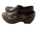 Dansko Tamara womens clogs brown leather nurse shoes buckle slip on shoes 9.5 Photo 1