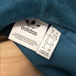 Adidas  Tecmin Teal Velour Bell Sleeve Hoodie Photo 5