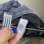 Aerie  Black Denim Shorts Elastic Back Waist Size Small Cut Off Shorts Photo 4