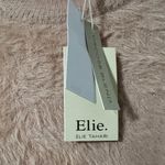 Elie Tahari  Tan Fuzzy Polka Dot Turtleneck Sweater Photo 1