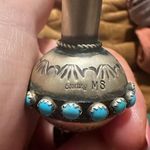 Genuine Turquoise Pendant Blue Photo 4