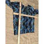 AGB Women Blouse 3/4 Sleeve Lace Key whole Round Neck Lined Elastic Neck Hem Size M Photo 6