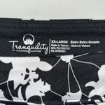 Tranquility By Colorado  XXL Black & White Floral Print Skort - Skirt w/ Shorts Photo 2
