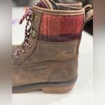 Kamik  Brown Leather Boots with Burgundy Laces Photo 5