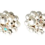 Vintage White Pearl Cluster Clip Photo 0